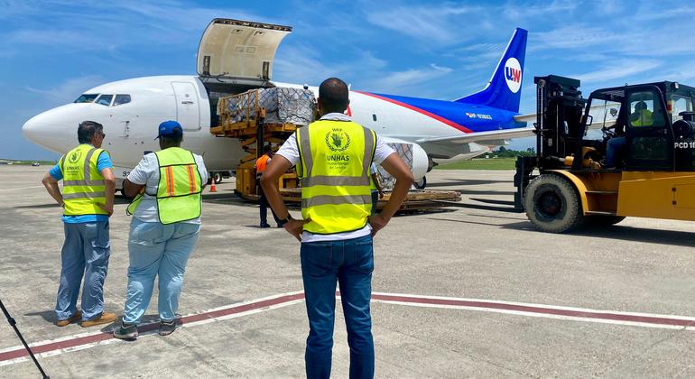 United Nations humanitarian flight brings vital medical supplies to Haiti