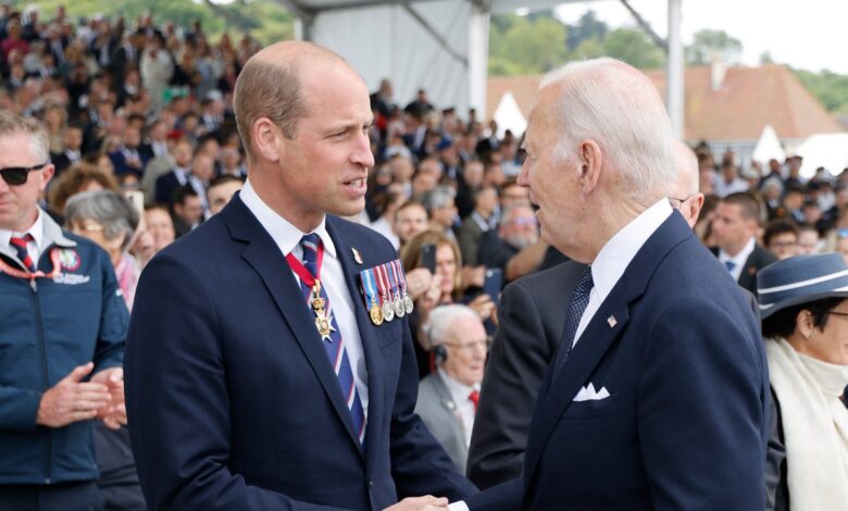 Prince William joined world leaders as he represented King Charles during the D-Day celebrations