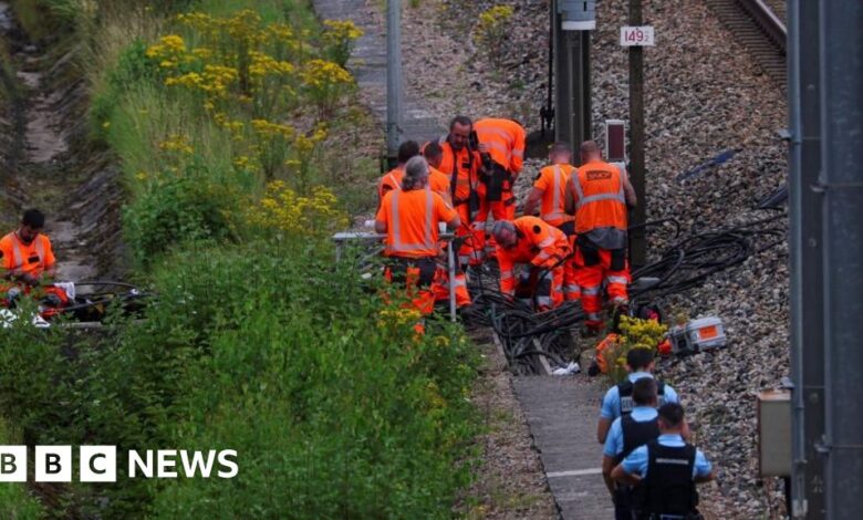 Vandalism on railway tracks endangers Paris' big day