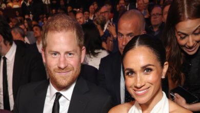 Meghan Markle, in new diamond necklace, reveals her safe space is a bookshop