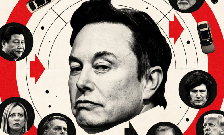 Elon Musk’s Diplomacy: Woo Right-Wing World Leaders. Then Benefit.