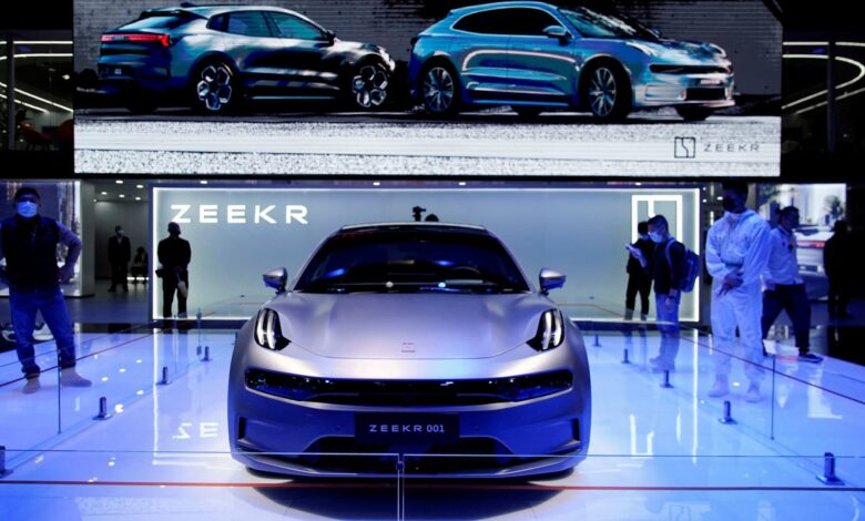 Report says Chinese electric vehicle maker Zeekr prices IPO at $21, at the high end of its price range