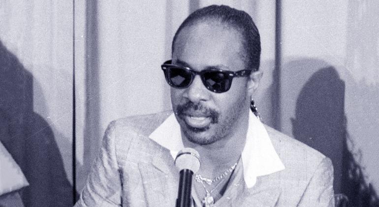 Stories from the United Nations Archives: Stevie Wonder speaks out against apartheid