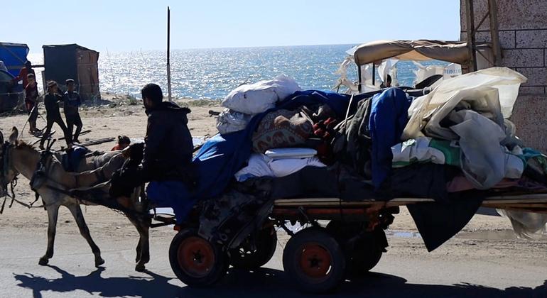 Gaza: 80,000 displaced from Rafah as Israeli bombardment intensifies, UN aid groups say