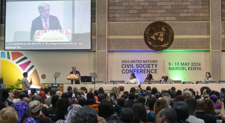 'Please continue to work with us to build a better world,' Guterres says as major UN civil society forum wraps up in Kenya