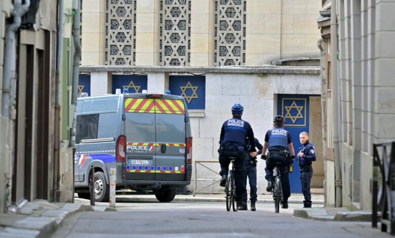 French police kill a man who tried to burn down a Rouen synagogue