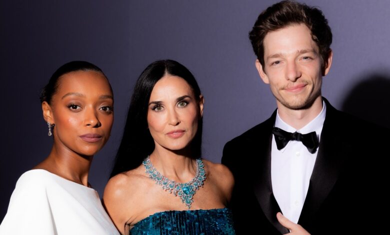 At Cannes, Demi Moore congratulated Mike Faist, Sophie Wilde and the new generation of stars