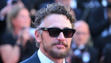 James Franco made a rare public appearance at the Cannes party