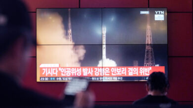 North Korea launched a satellite carrying a long-range missile