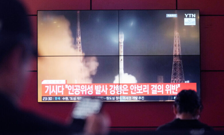 North Korea launched a satellite carrying a long-range missile