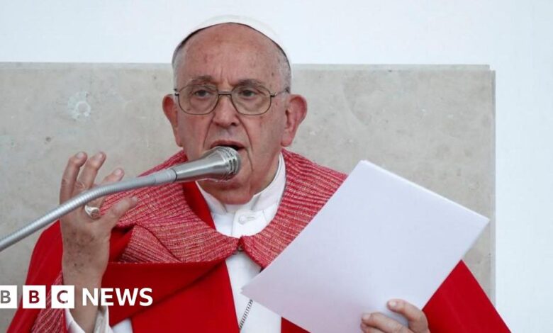 Pope Francis has been accused of using a derogatory term for homosexuals