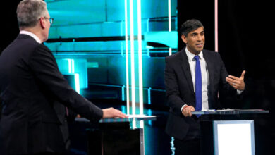 Rishi Sunak and Keir Starmer clash in UK election debate