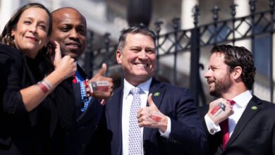 Representatives Ronny Jackson and Wesley Hunt sought campaign cash to pay club dues