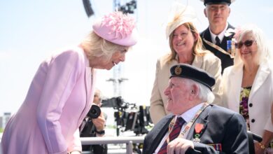 Why Queen Camilla wore pink from head to toe at the D-Day event with King Charles and Prince William