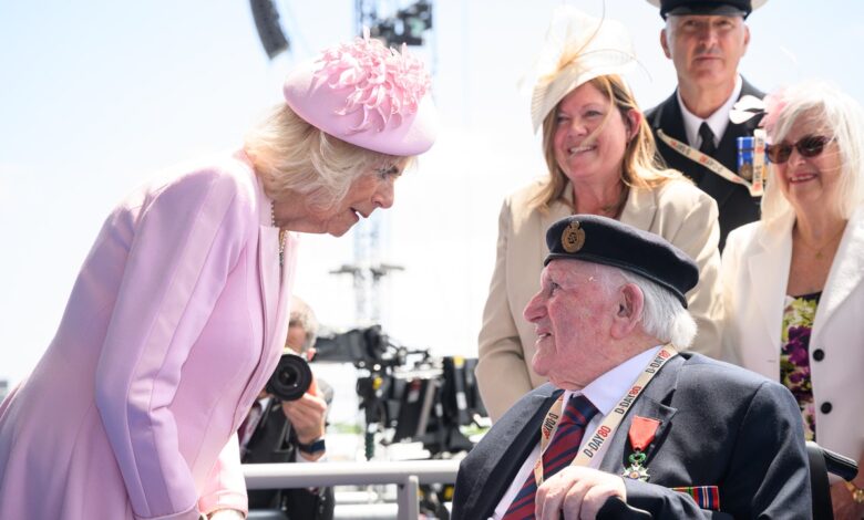 Why Queen Camilla wore pink from head to toe at the D-Day event with King Charles and Prince William