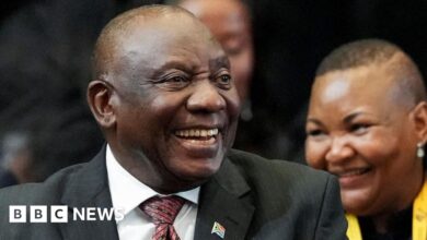 Cyril Ramaphosa was re-elected president of South Africa