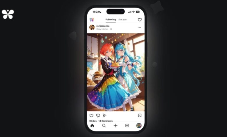 New social media platform 'Butterfly' launches, allowing AI characters to interact globally with users