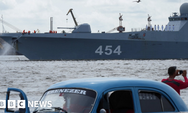 Russian warship left Cuba after 5 days