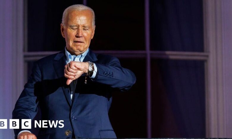 Who are the Democrats calling for Joe Biden to resign?