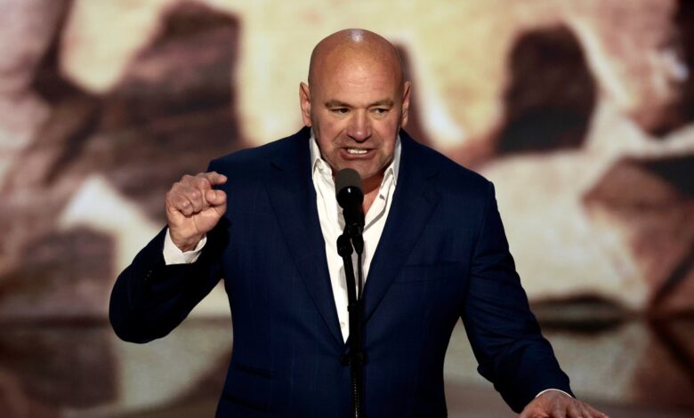 Dana White plays Trump hype man