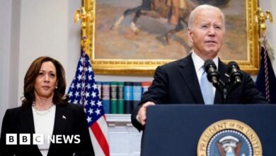 US President Joe Biden said it was "the greatest honor of my life" to serve as he ended his campaign