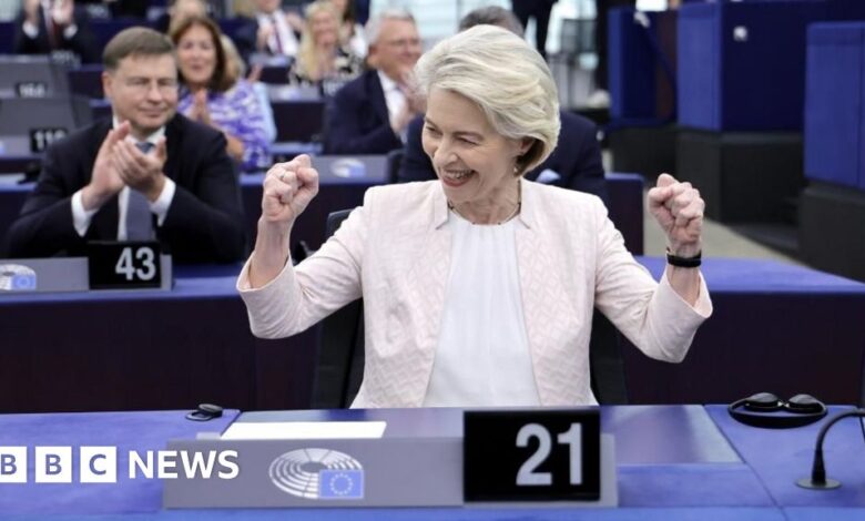 Ursula von der Leyen secures EU leadership for another five years