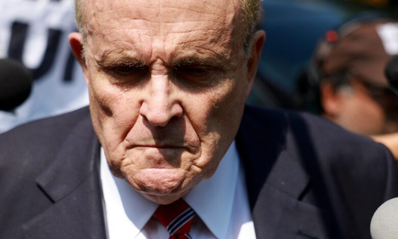 Donald Trump's former lawyer Rudy Giuliani cannot use bankruptcy to avoid a $150 million defamation settlement, a federal judge rules