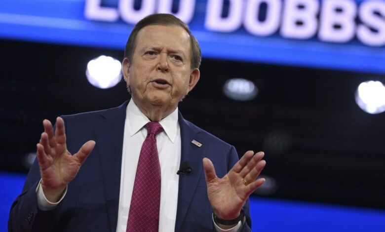 Lou Dobbs, conservative television host and commentator, dies at 78