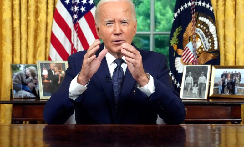 President Joe Biden Announces His Decision To Withdraw From The 2024 Presidential Race