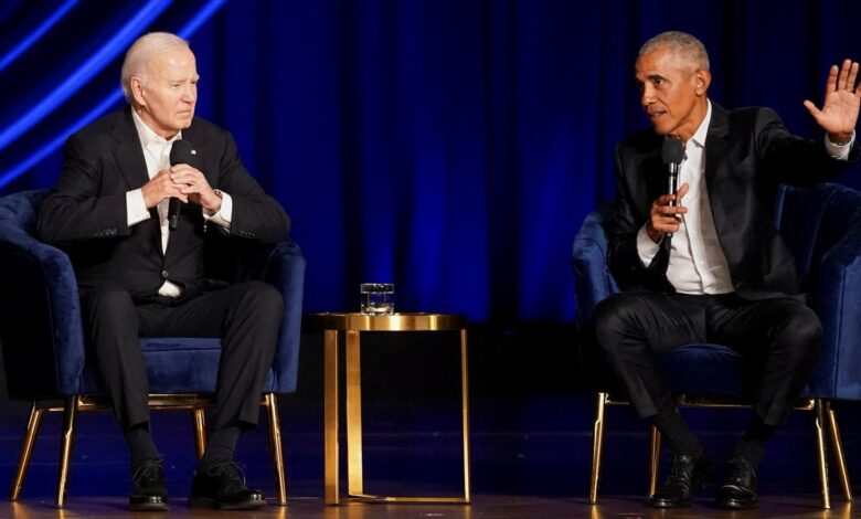 What is the Obamas' stance on Joe Biden? “If President Obama is all in, he's all in.”