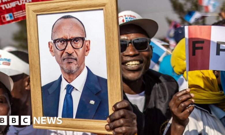 Paul Kagame seeks to extend three decades in power in Rwanda election