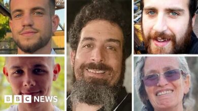 Israeli forces recover bodies of five hostages