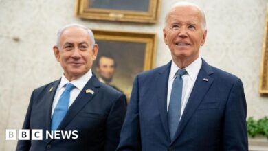 Netanyahu praises Biden's '50 years of support' at the White House