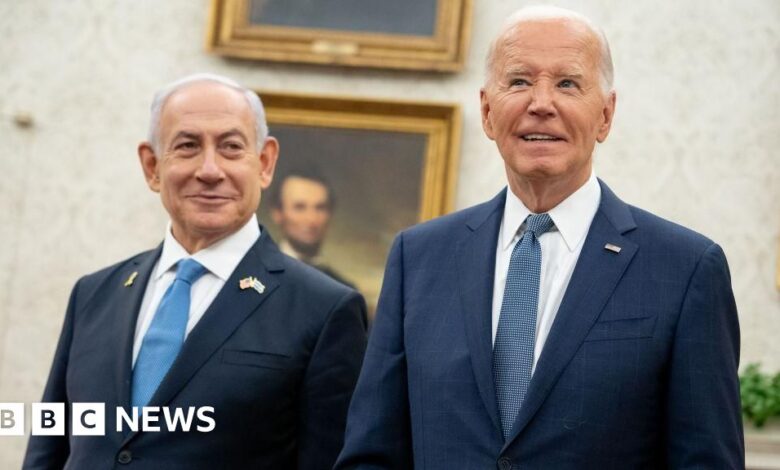 Netanyahu praises Biden's '50 years of support' at the White House