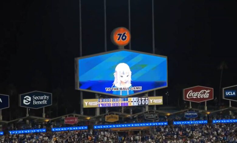 Hear Hololive’s Gawr Gura Sing at the Dodgers Game