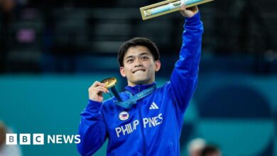 Cash, apartment and ramen noodles for Filipino gymnast