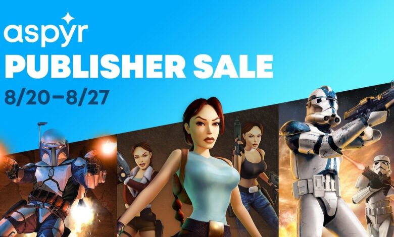 Aspyr Publisher Switch Sale, Up to 95% Off - Star Wars, Tomb Raider and More (US)