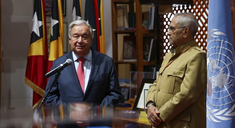 In Timor-Leste, Guterres celebrates past unity and looks to the future