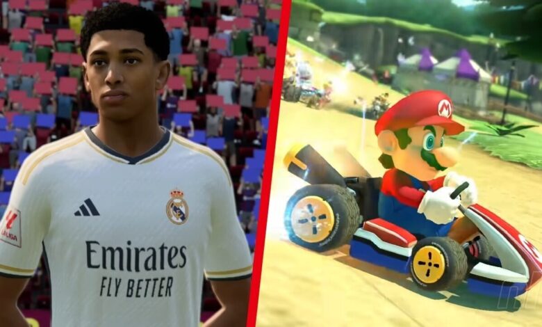 UK charts: EA Sports FC 24 retains lead with Mario Kart 8 Deluxe close behind