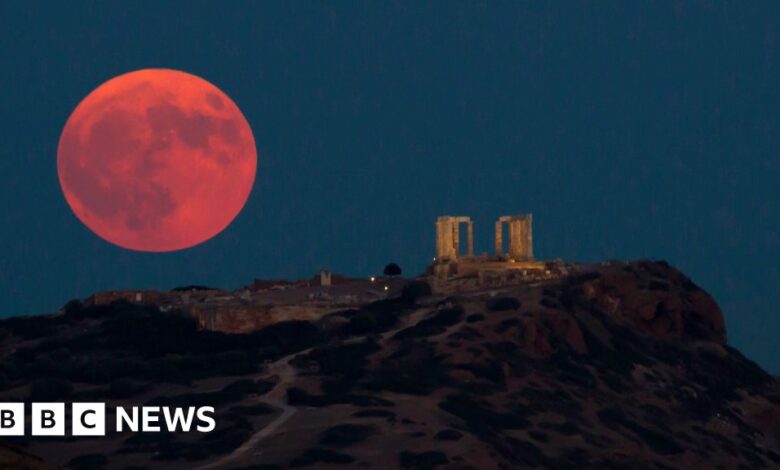 Supermoon lights up skies around the world