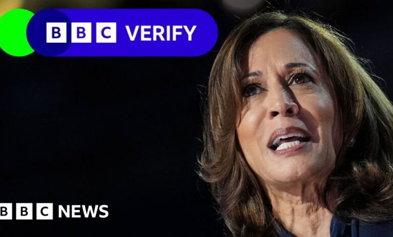 Fact-checking Kamala Harris' first campaign interview