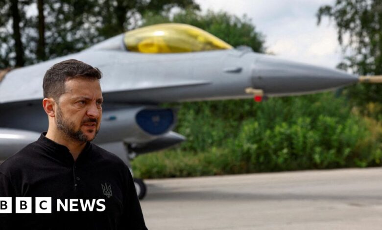 Ukrainian F-16 destroyed in Russian attack, BBC reports