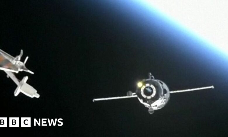 Progress 89 spacecraft delivers supplies to astronauts stranded on the ISS