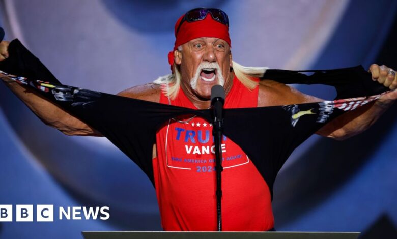 Hulk Hogan jokes about beating Kamala Harris