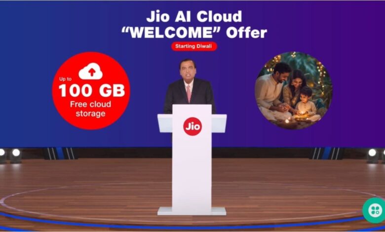 Reliance Jio Diwali Offer: Get 100GB Free Cloud Storage With New AI-Driven Services