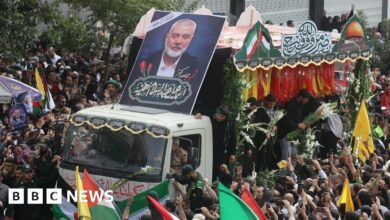 Funeral of Hamas leader Ismail Haniyeh attracts large crowds in Iran