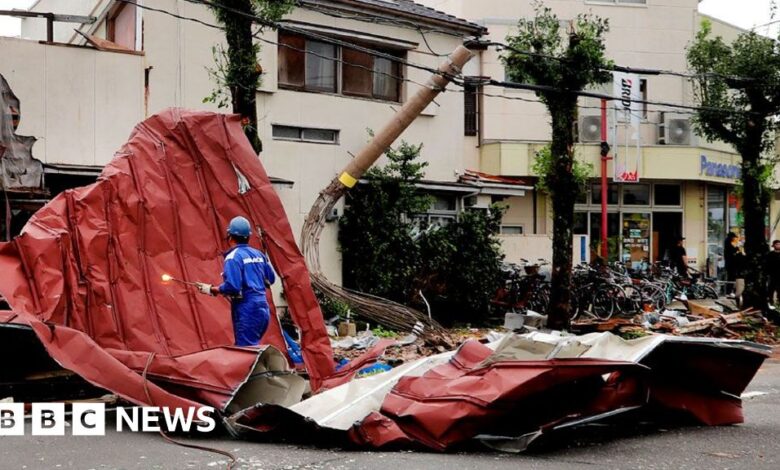 Typhoon Shanshan causes widespread disruption in Japan