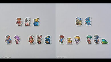 Final Fantasy Pixel Remaster character wappen badges