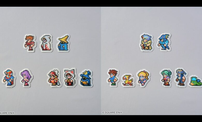 Final Fantasy Pixel Remaster character wappen badges