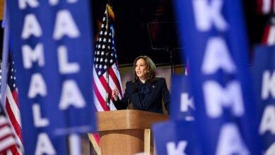 What game is Kamala Harris' campaign playing in the final stretch?